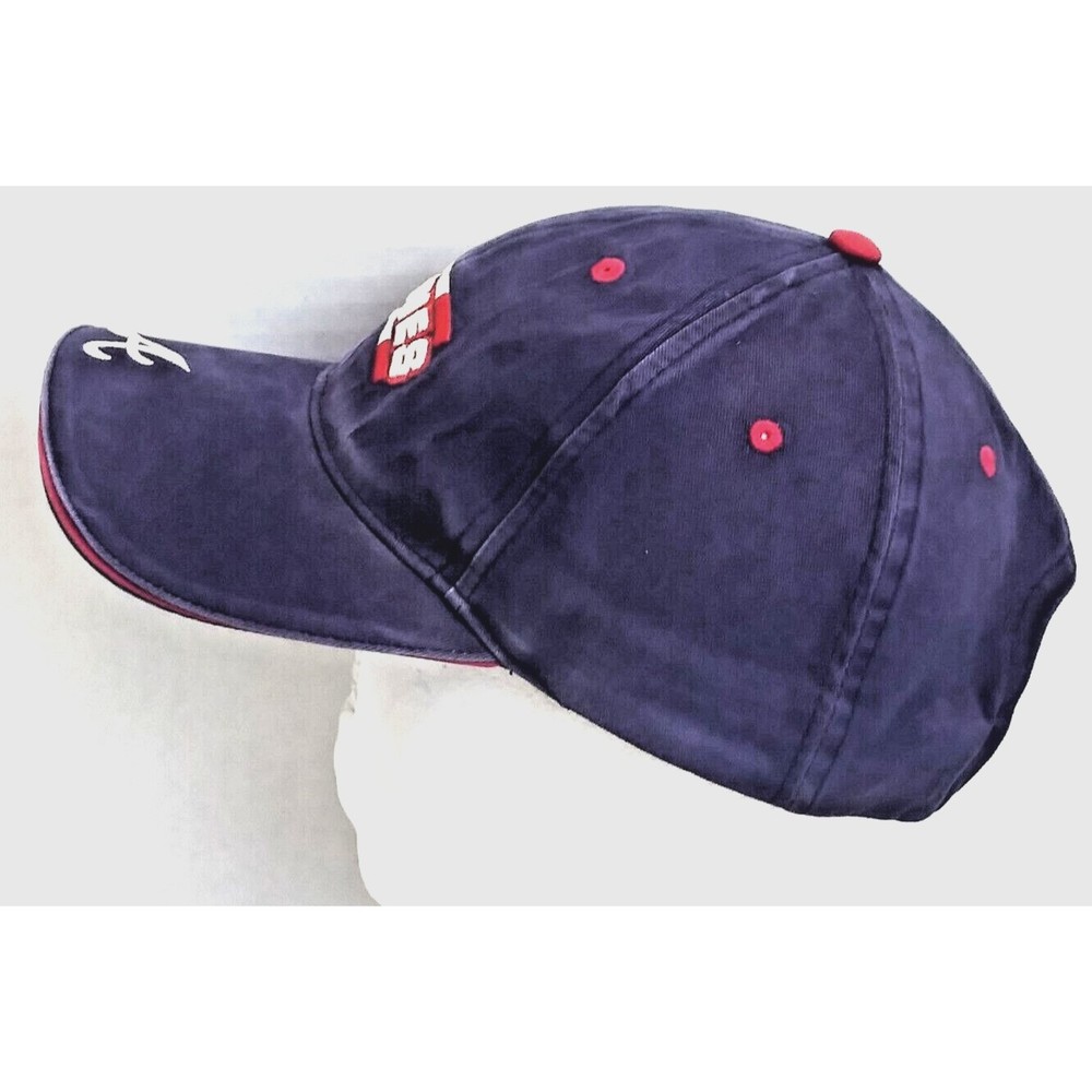 Atlanta Braves Official MLB Men's Cap Hat Logo Spell Out Hook & Loop Adjust OSFA - Picture 4 of 9